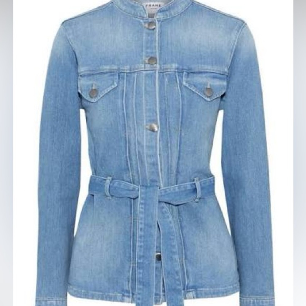 Le Frame Slender Denim Jacket - size small